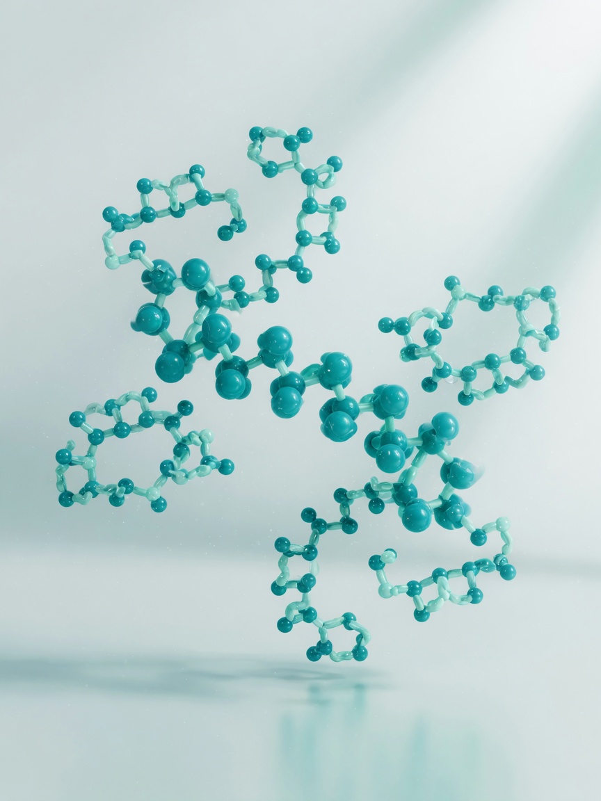 La PEGylation fixe des chaînes de polymère à un peptide pour prolonger sa demi-vie.