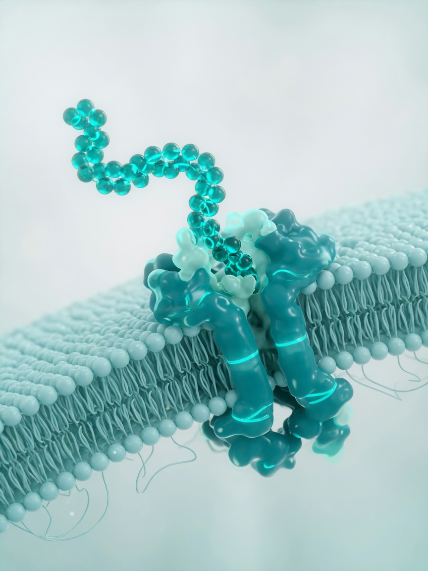 Signaling peptides bind cell-surface receptors to trigger intracellular cascades.